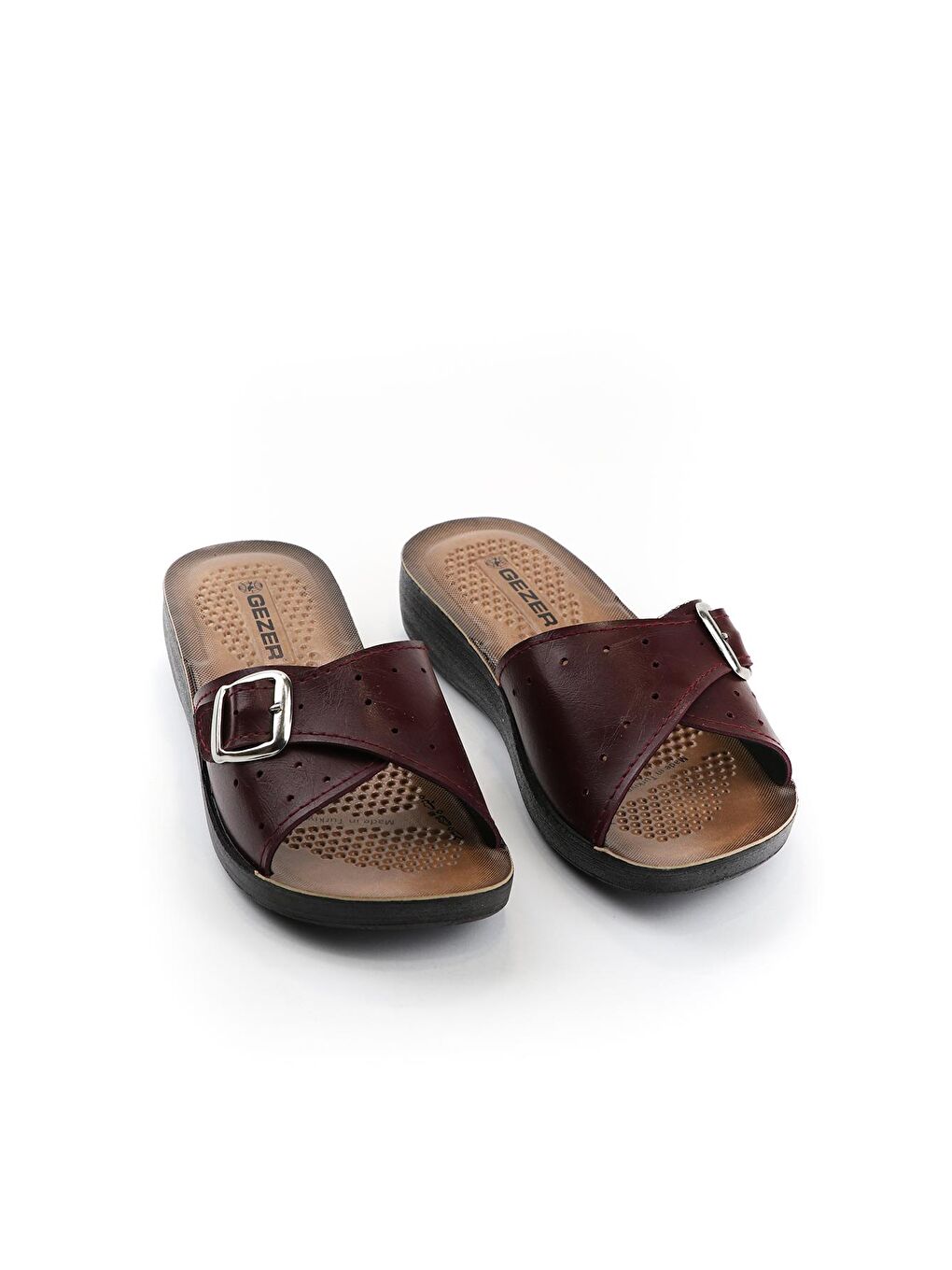 Bordo Yazlık Comfort Taban Kadın Günlük Terlik
