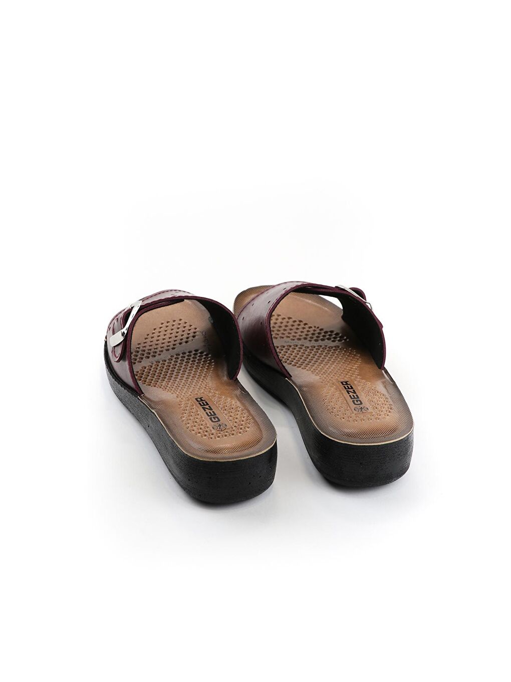 Bordo Yazlık Comfort Taban Kadın Günlük Terlik-1
