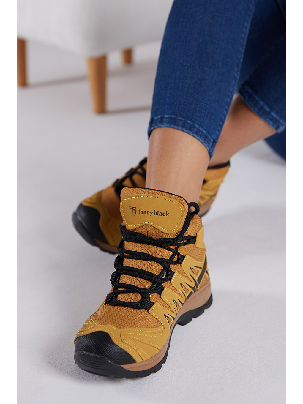Kahverengi Unisex Camel Rahat Kalıp Bağcıklı Trekking Bot-3