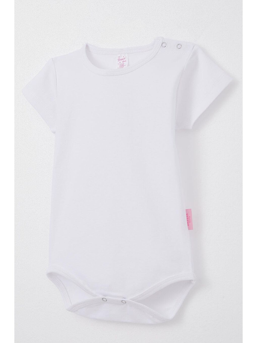 Breeze Kız Bebek Çıtçıtlı Zıbın Body Basic Beyaz (9 Ay-3 Yaş) - 2