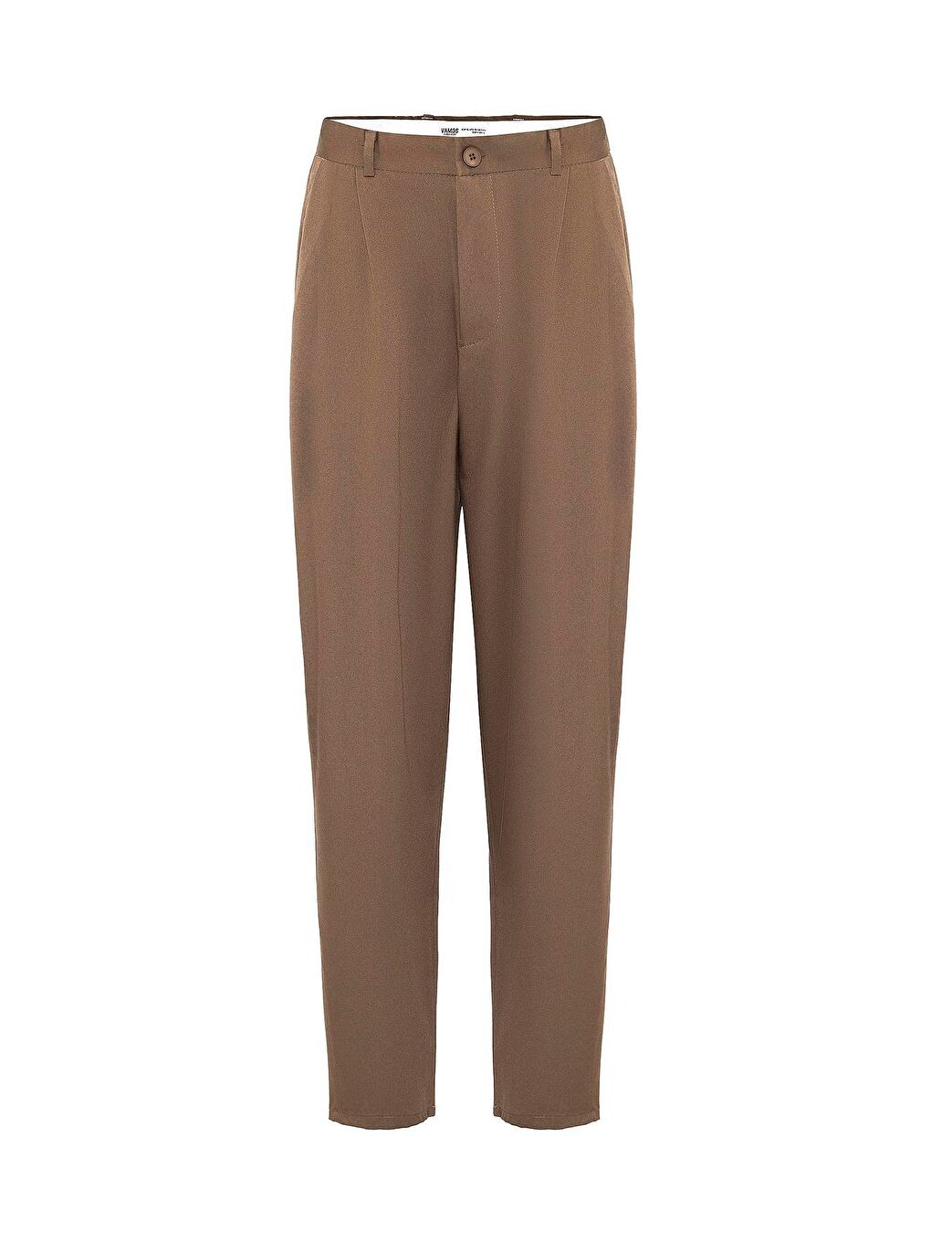 Bej Baggy Fit Pileli Kumaş Erkek Pantolon Vizon-1