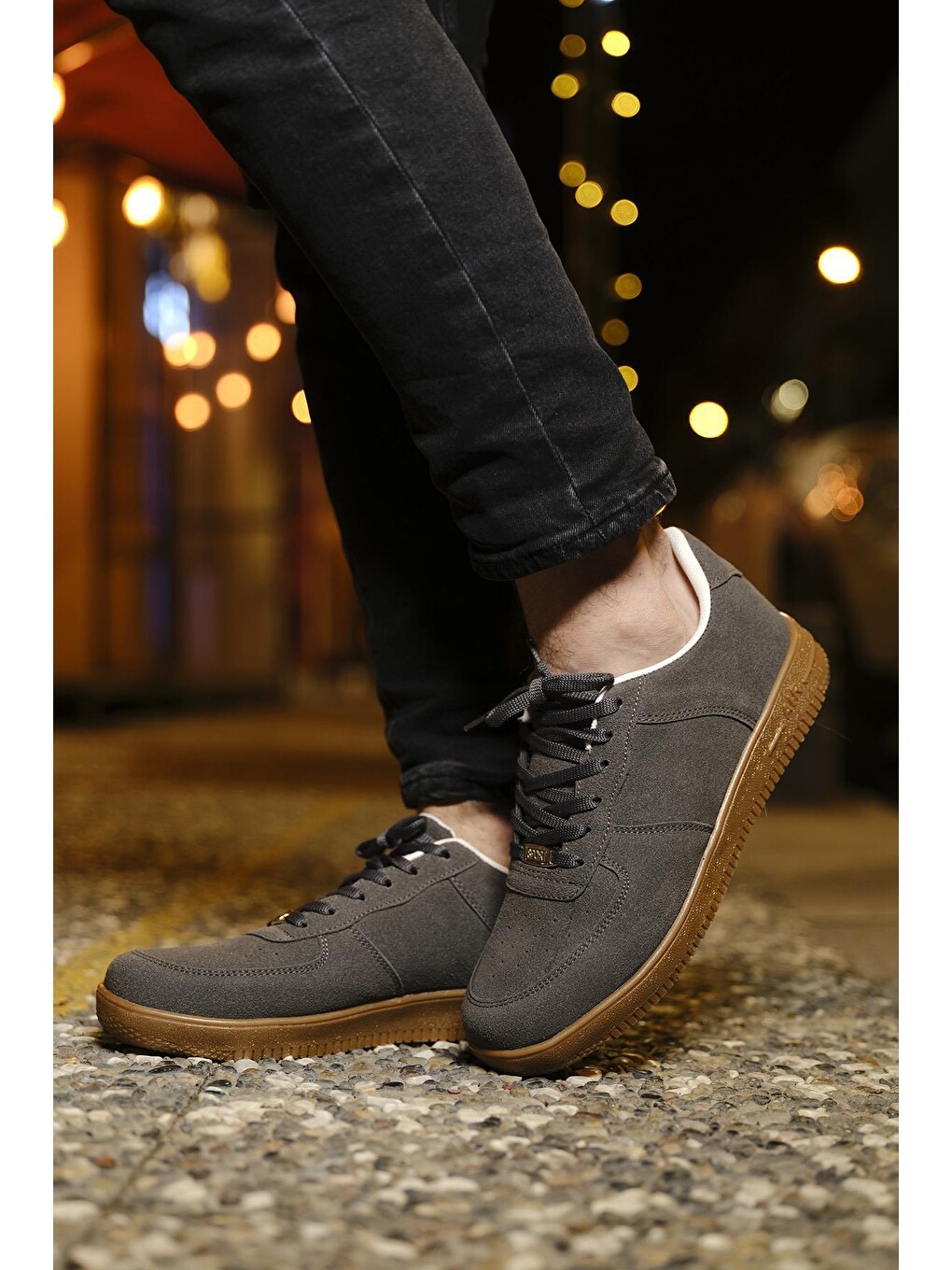 Gri Lopez Günlük Spor Air Unisex Sneaker Spor Ayakkabı