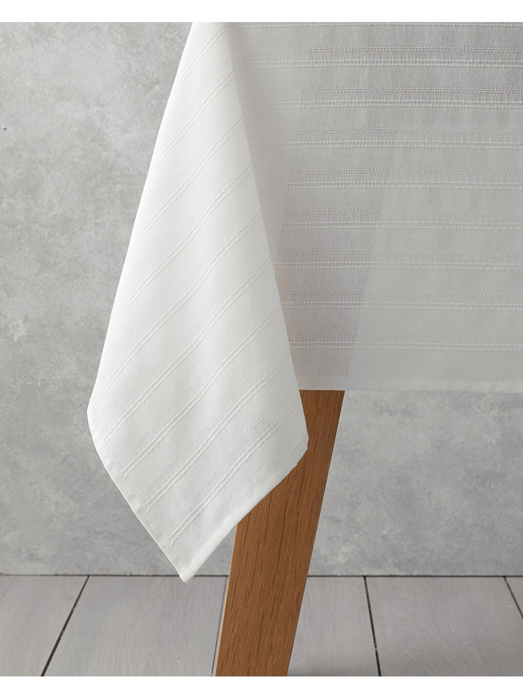 Ekru Lush Pamuk Masa Örtüsü 140x200 cm Krem-1