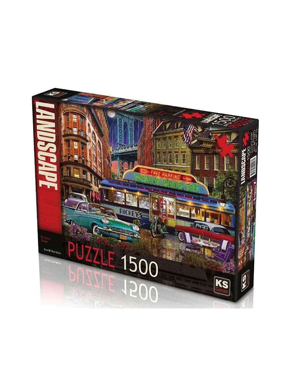 KS GAMES Renksiz Puzzle 1500 Parça Rickeys Diner 22017