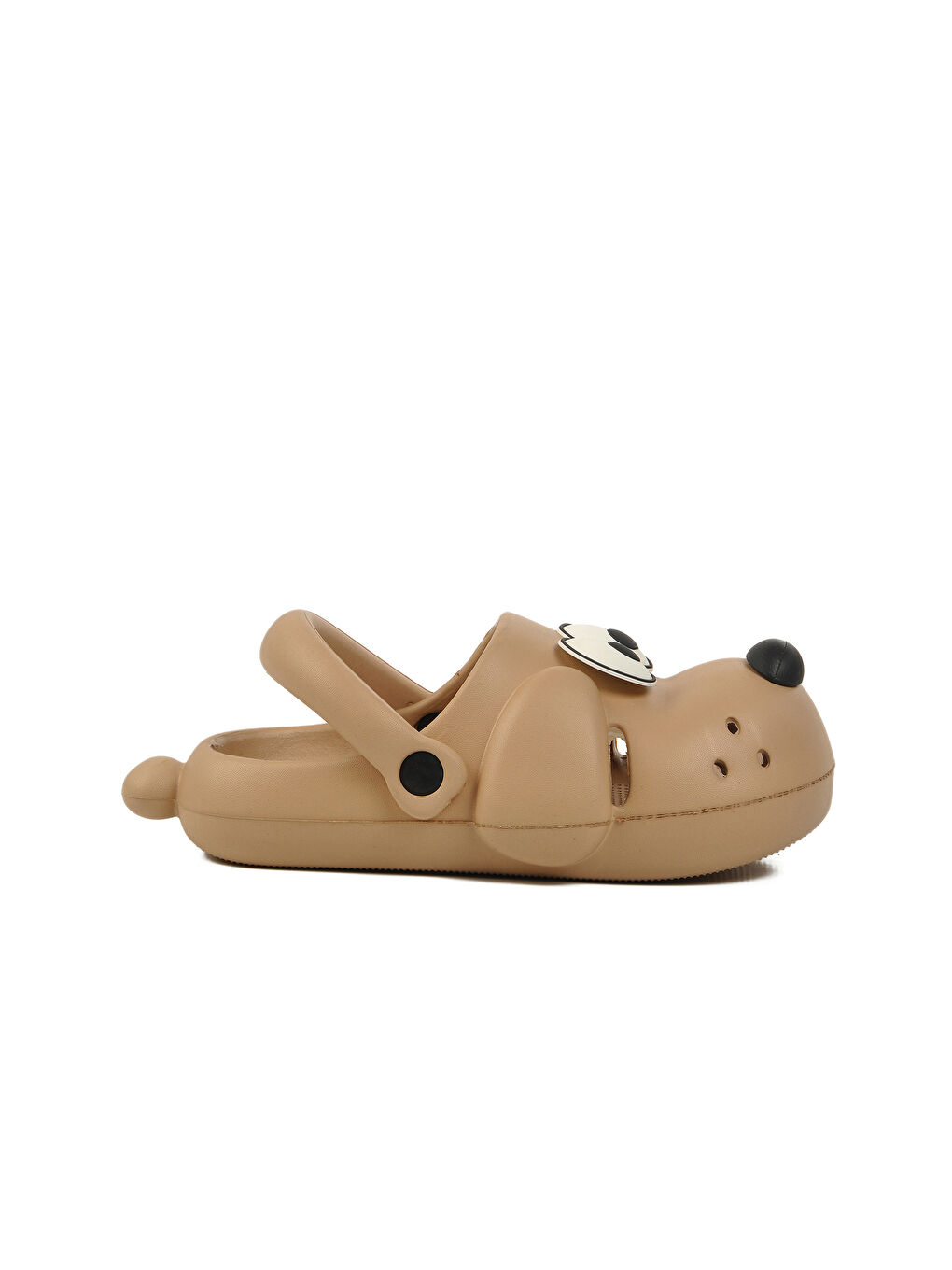 Ayakmod Bej Unisex Çocuk Sabo Terlik Doggy