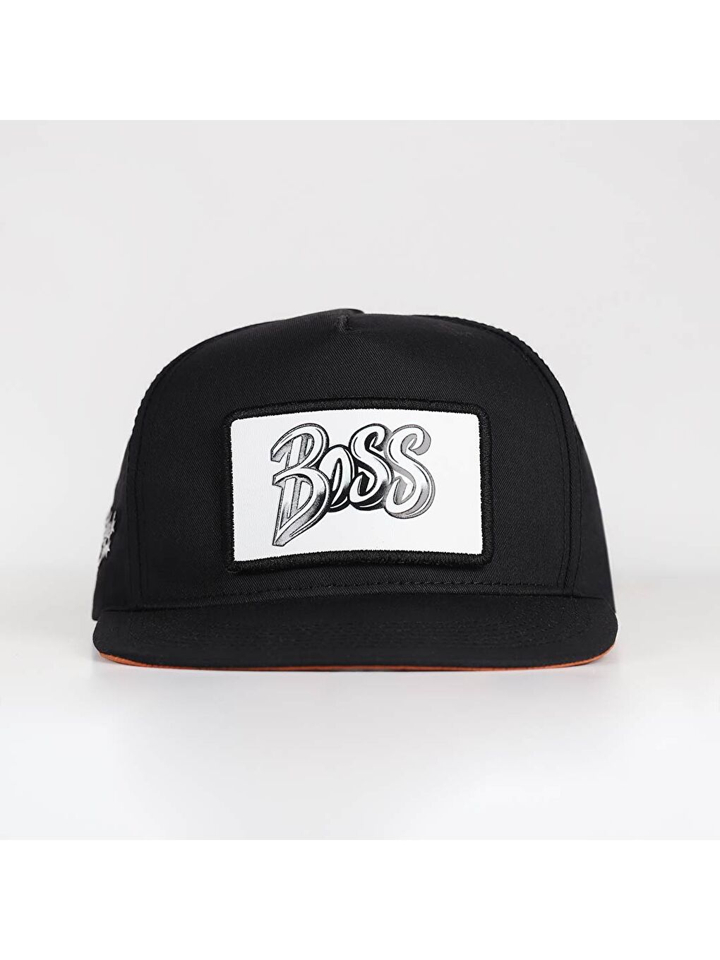 Boss Logolu Siyah Hip Hop Şapka-1