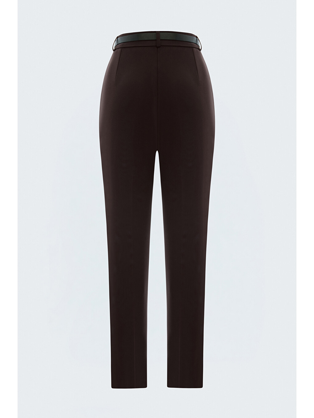 Kahverengi Kemerli Pantolon - Koyu Kahve-5