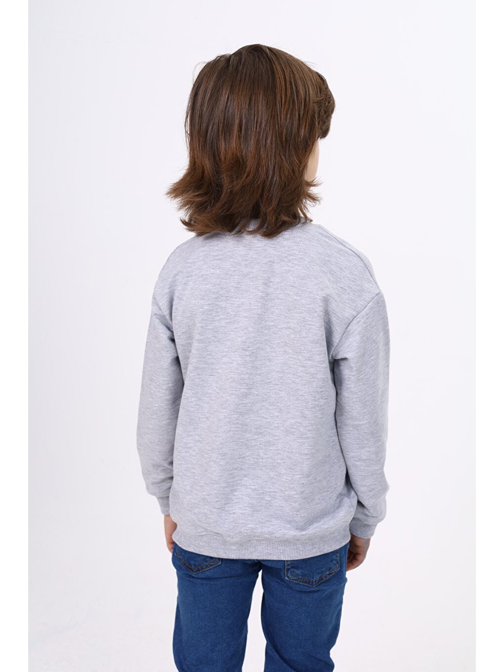 Toontoykids Gri Erkek Çocuk Baskılı Sweatshirt - 1