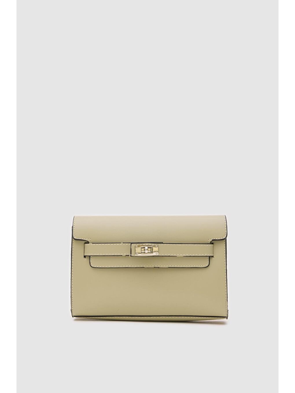 Yeşil Kelly Kilitli Clutch Bag Mint