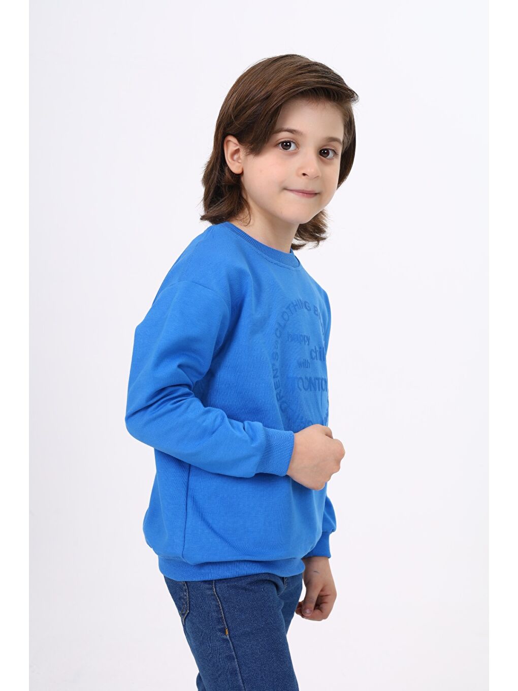 Toontoykids Mavi Erkek Çocuk Baskılı Sweatshirt - 1