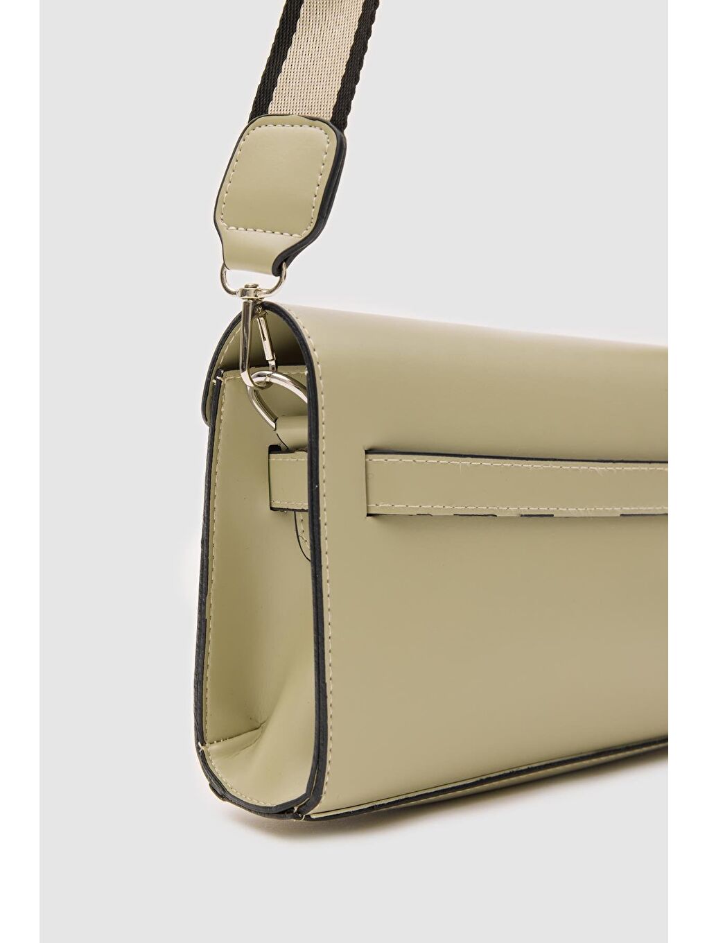 Yeşil Kelly Kilitli Clutch Bag Mint-4