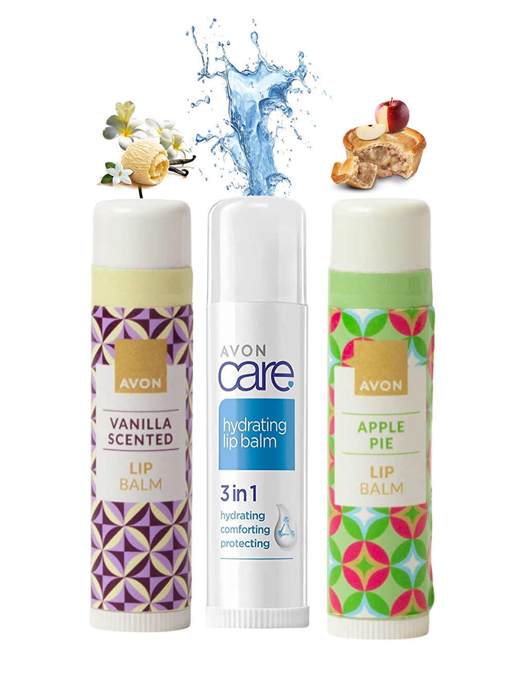 Vanilya ve Elmalı Turta Kokulu Nemlendirici Dudak Balm Paketi-1