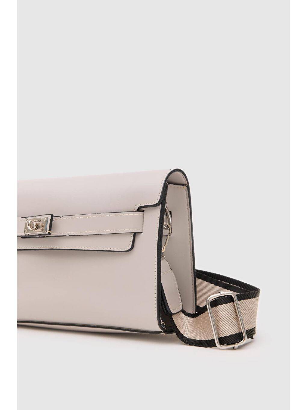 Kelly Kilitli Clutch Bag Gri-2