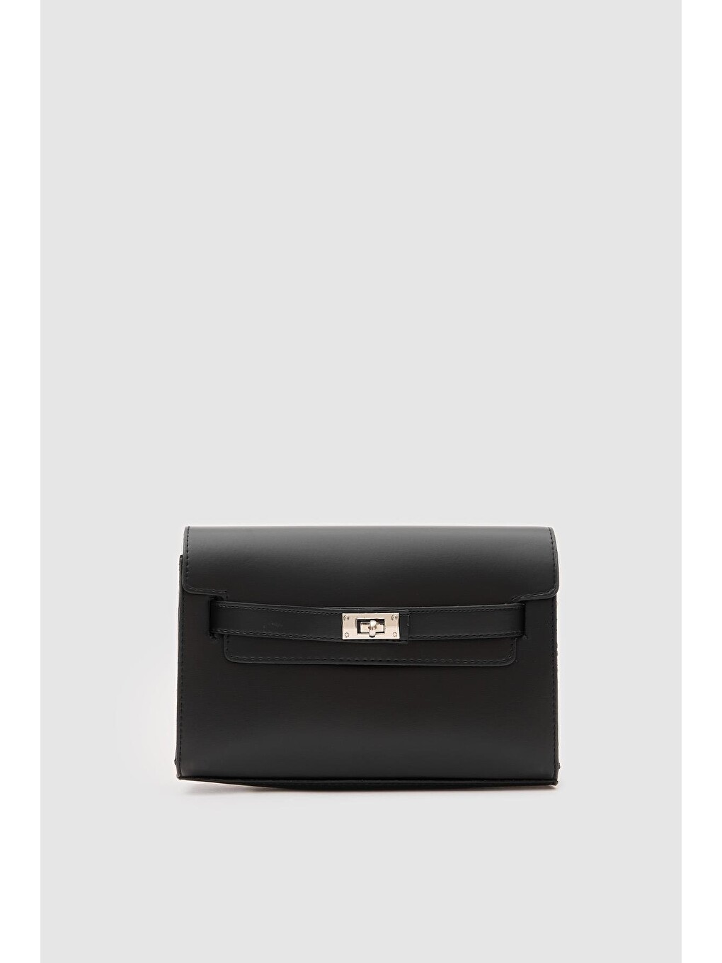 Kelly Kilitli Clutch Bag Siyah