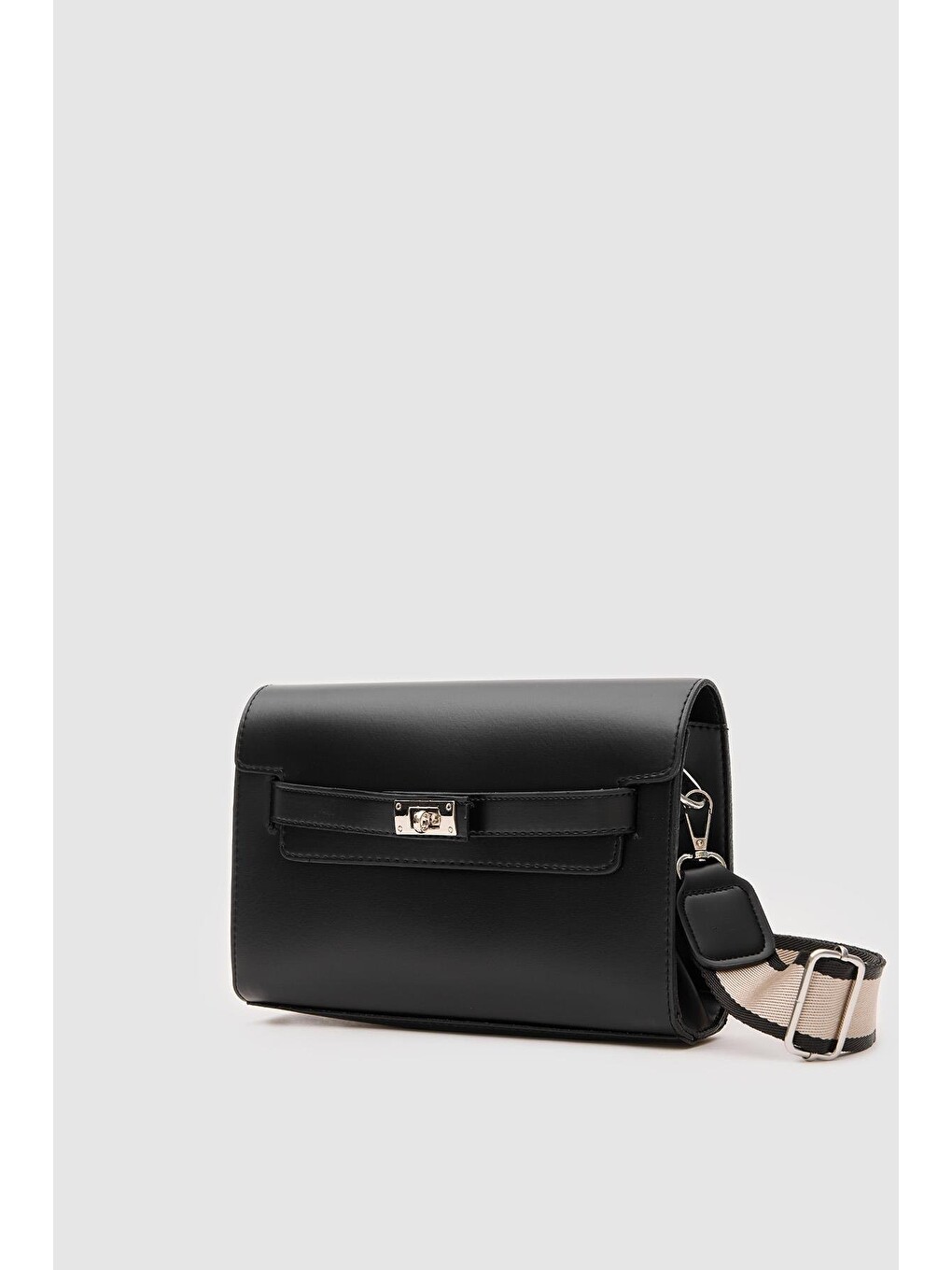 Kelly Kilitli Clutch Bag Siyah-1