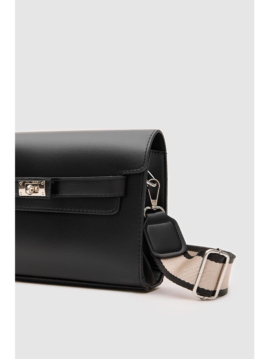 Kelly Kilitli Clutch Bag Siyah-2