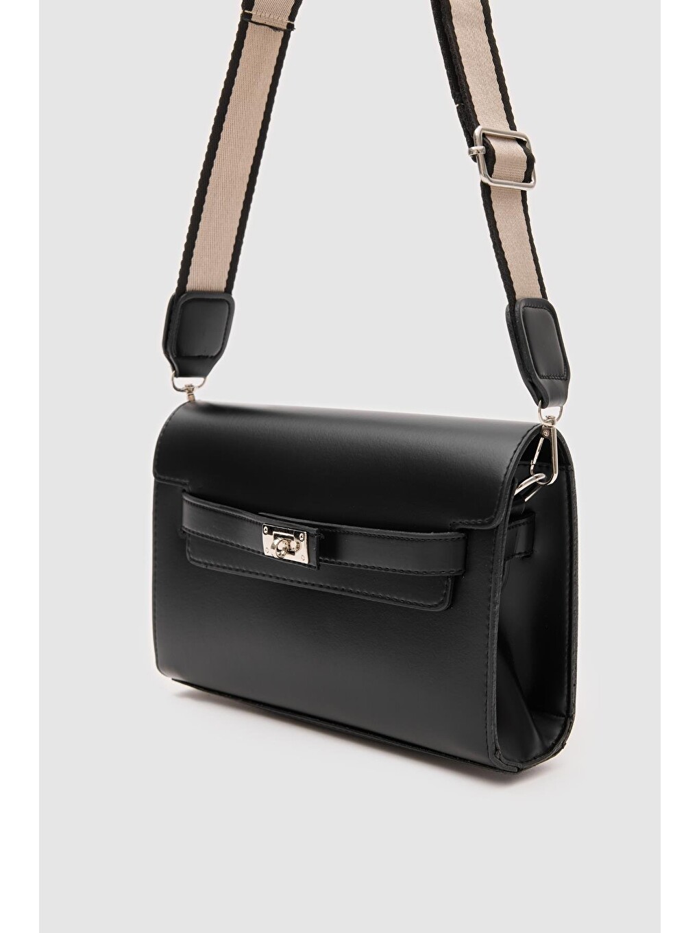 Kelly Kilitli Clutch Bag Siyah-3