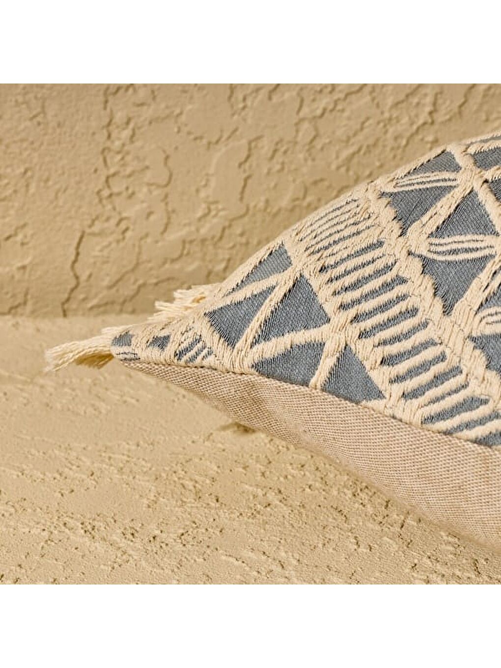 Soft Slevel Kırlent - Mavi - 30x50 cm-4