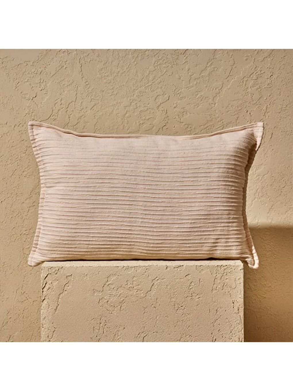 Soft Shir Kırlent - Ekru - 35x55 cm-1