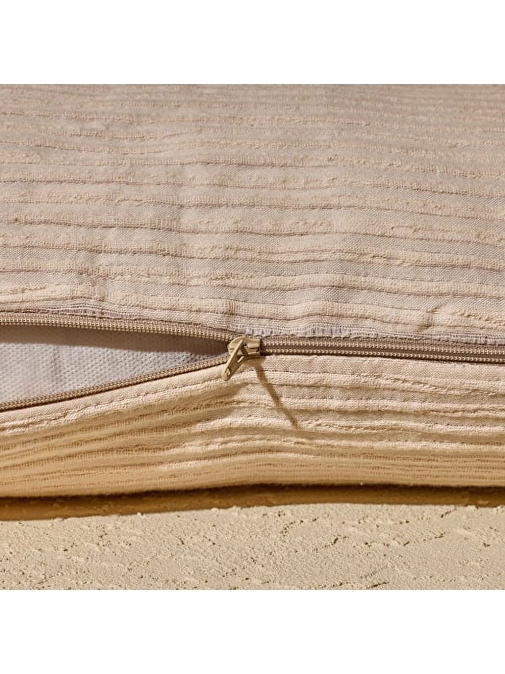 Soft Shir Kırlent - Ekru - 35x55 cm-3