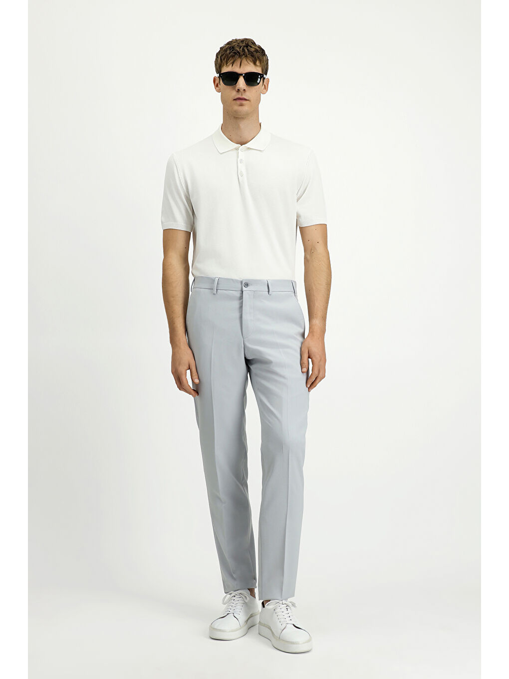 Bej Düz Klasik Pantolon