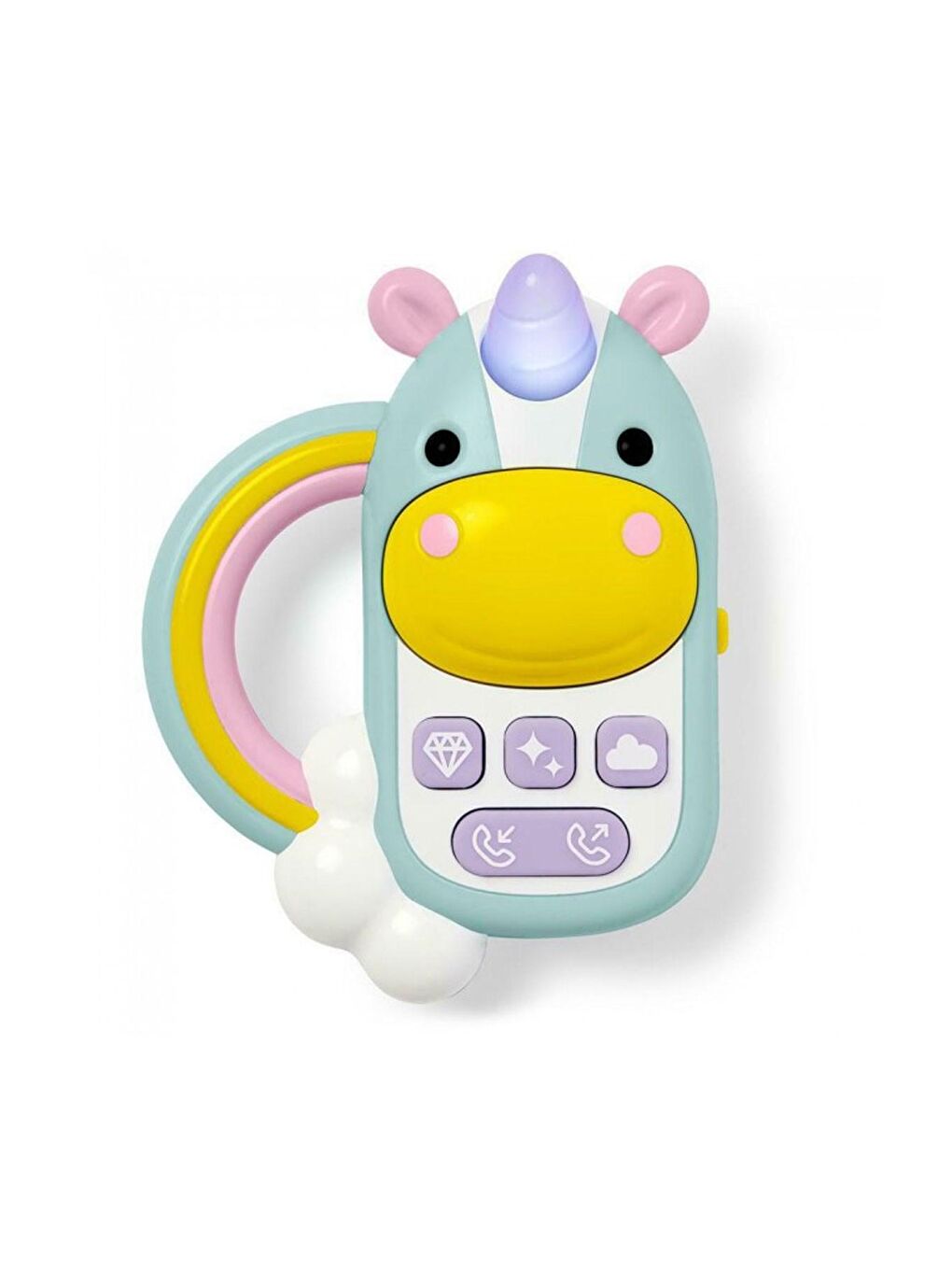 Skip Hop Beyaz-Renklibaskı Zoo Unicorn Telefon