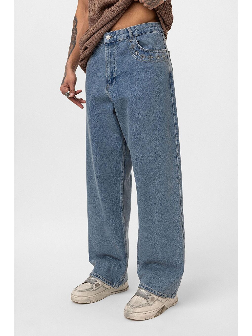 Relaxed Fıt Jean Mavi-3