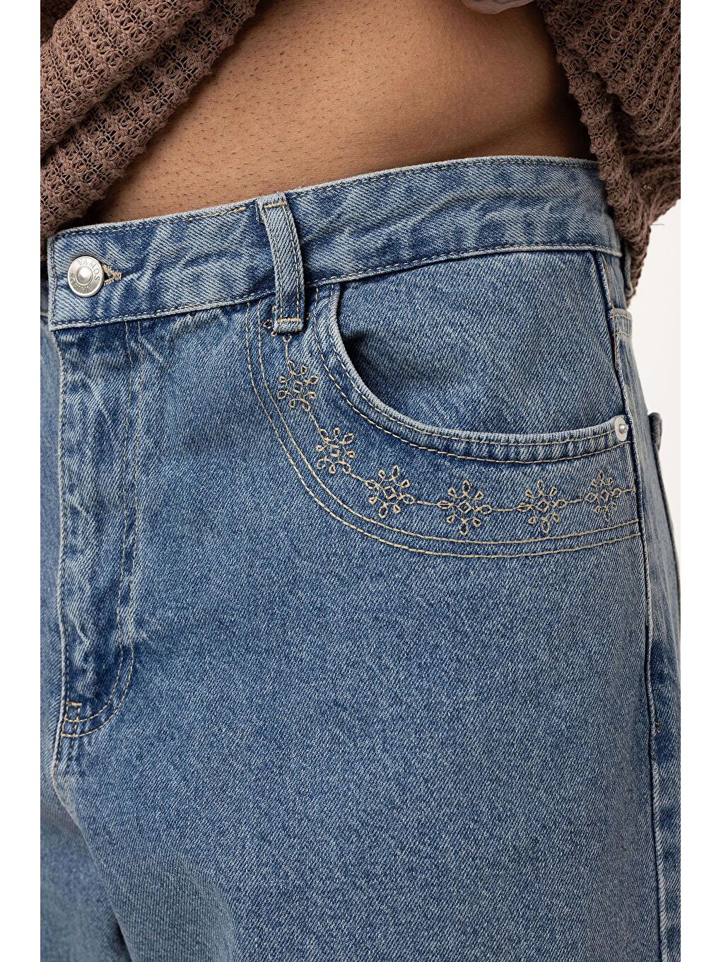 Relaxed Fıt Jean Mavi-4