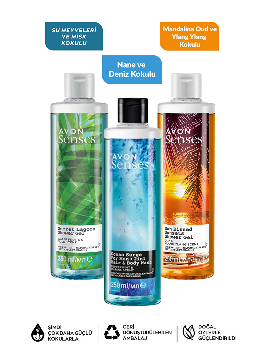 Misk Mandalina Ylang Oud Nane ve Deniz Kokulu Duş Jeli Paketi-1