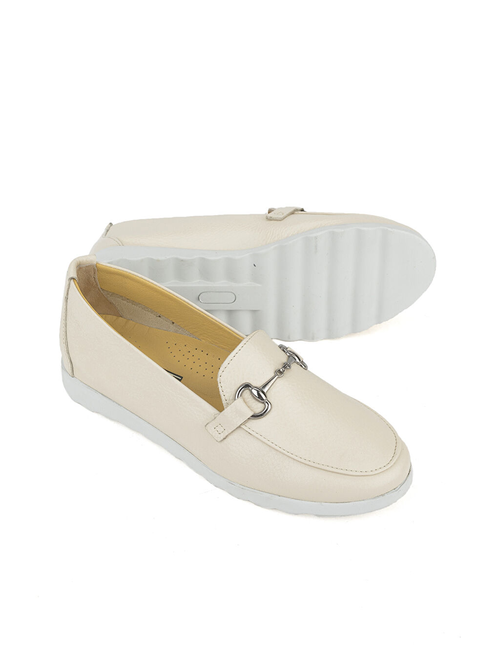 Kadın Hakiki Deri Günlük Ayakkabı 1411022Z2072 Bej-1