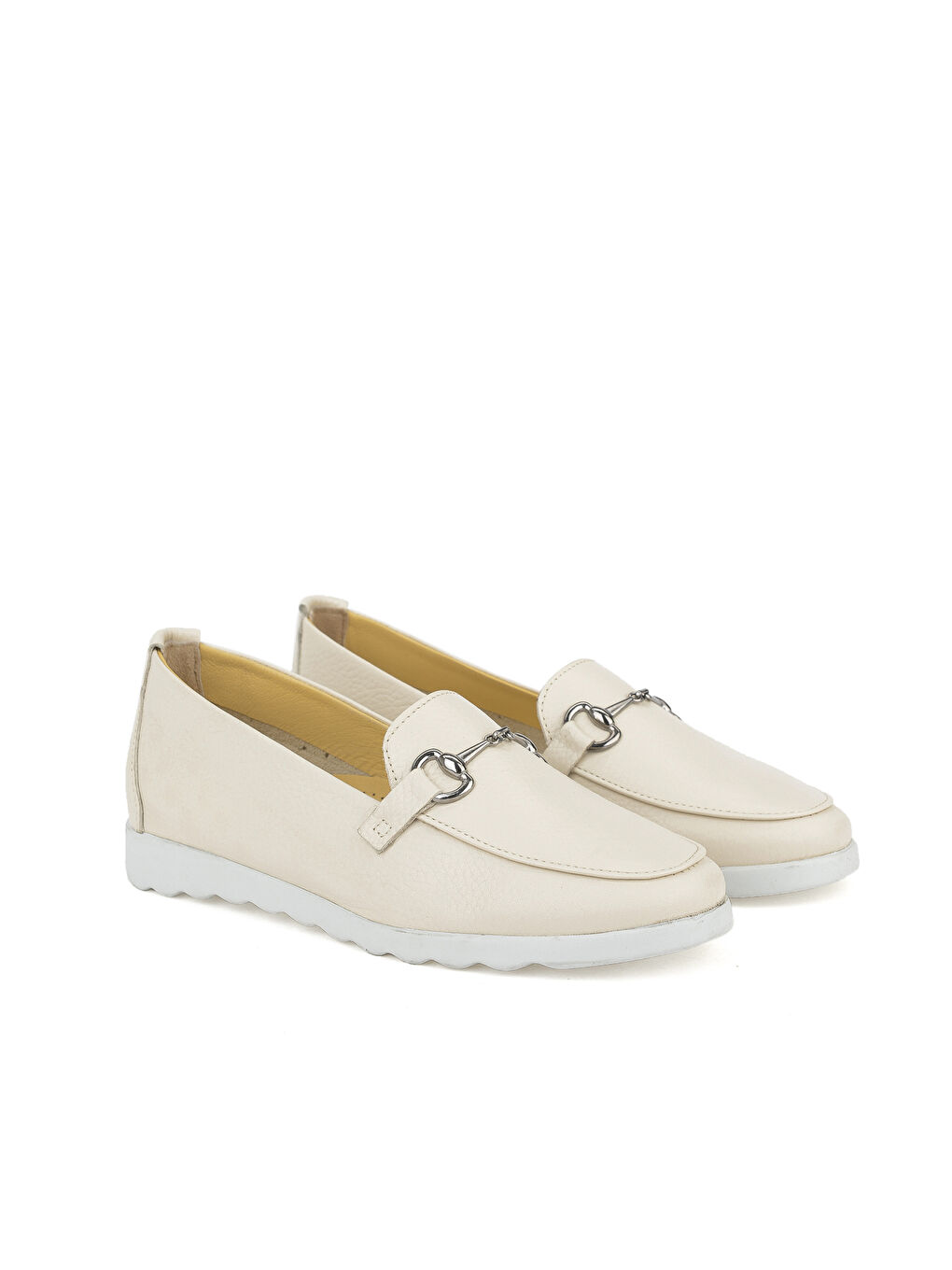 Kadın Hakiki Deri Günlük Ayakkabı 1411022Z2072 Bej-3