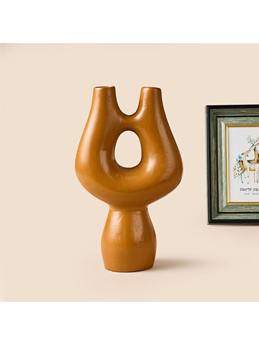 Deco İskandinav Dekor - Kahverengi - 27 cm-1