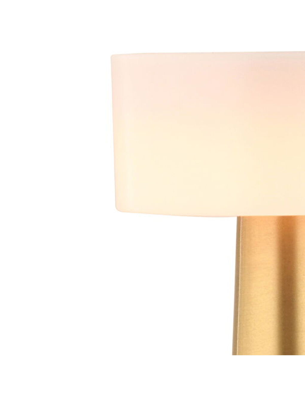 Karışık Retus Eskitme Dokunmatik 3 Renkli Şarjlı Dekoratif Masa Lambası - Altın - 21 cm-3