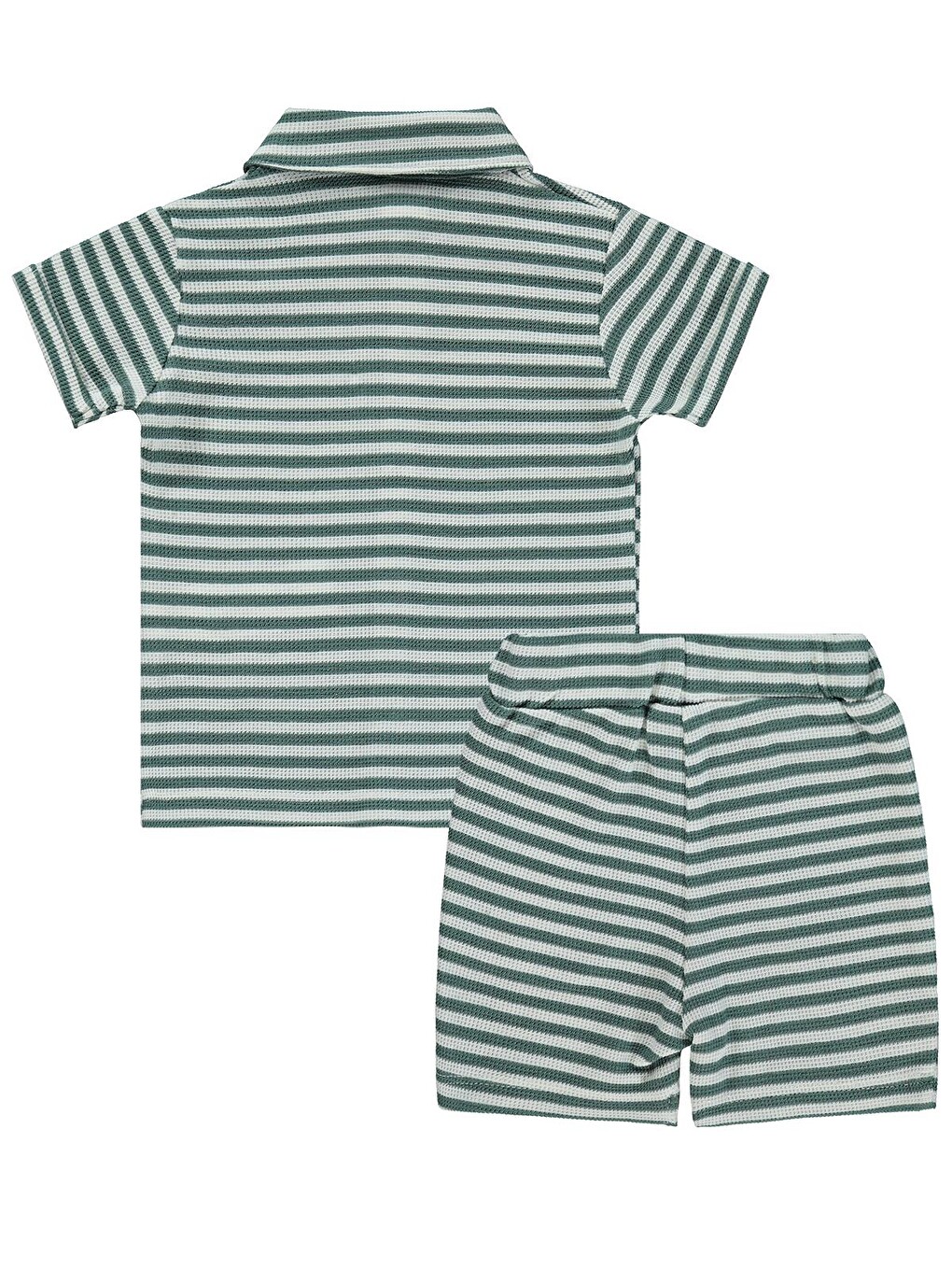 Baby Çizgili 6-18 Ay Takım - Yeşil-2