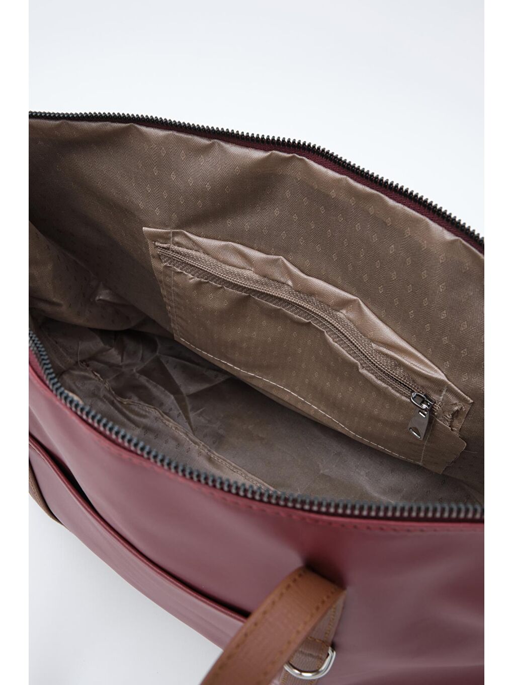 Melope Garnili Omuz Çantası Bordo-5