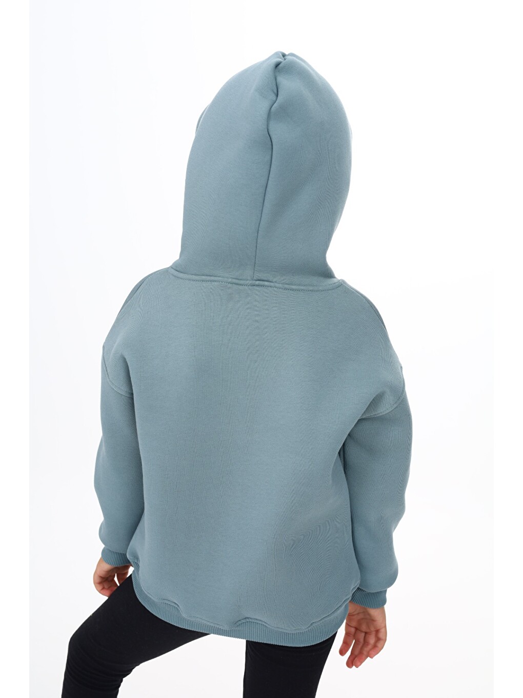 Mavi Kız Çocuk Baskılı Sweatshirt-4