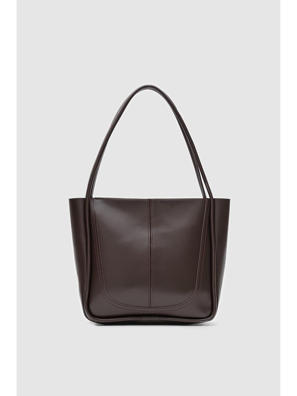 Kahverengi Moscow Çift Askılı Omuz Çantası Acı Kahve