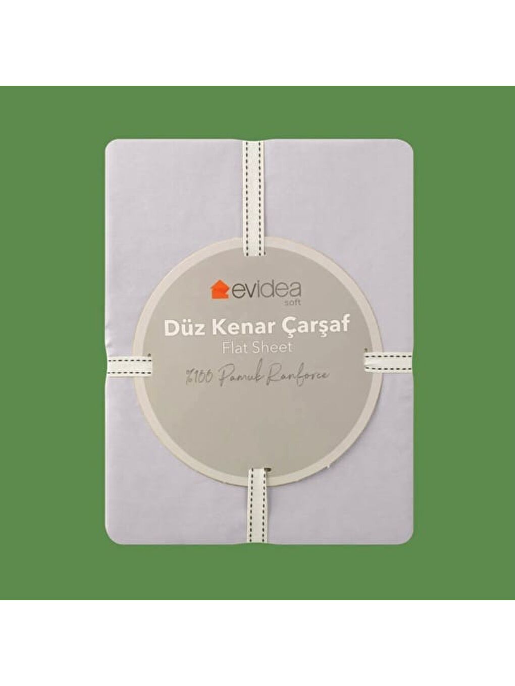 Soft Basic Çift Kişilik Düz Kenar Çarşaf - Gri - 240x260 cm-3