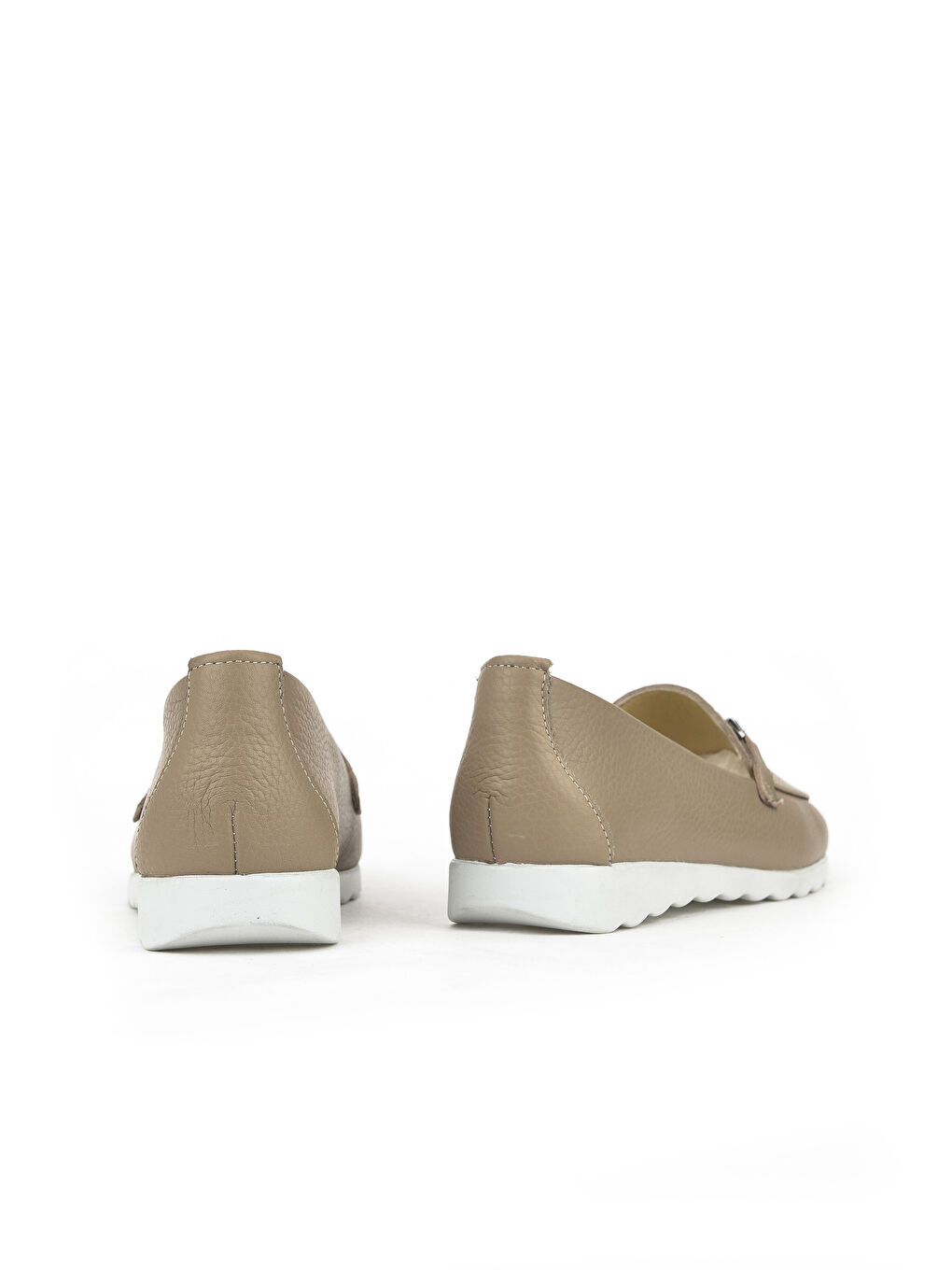 Bej Kadın Hakiki Deri Günlük Ayakkabı 1411022Z2072 Vizon-2