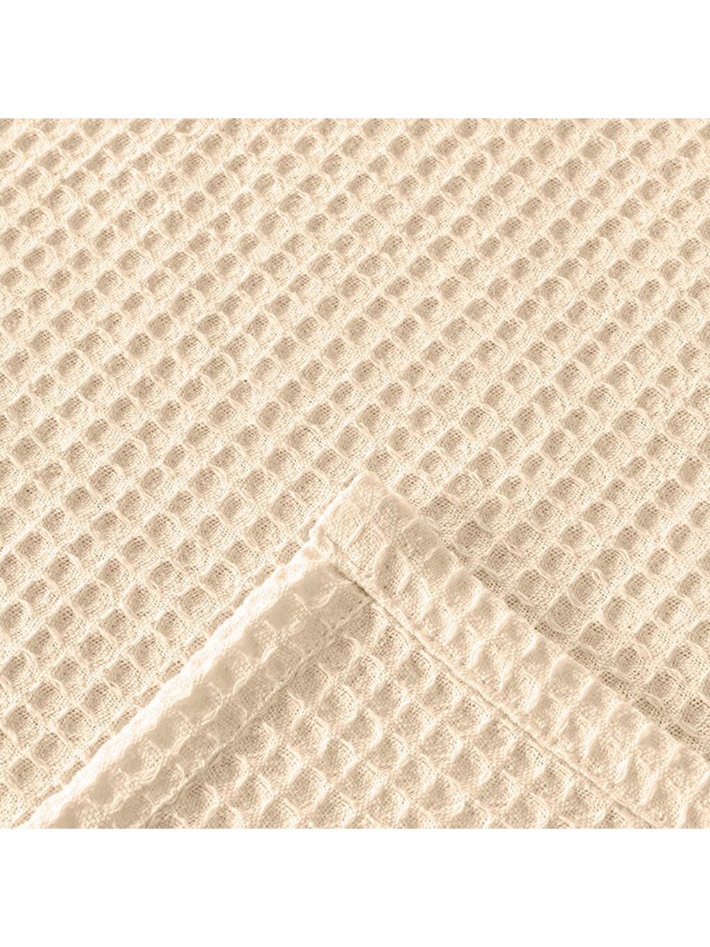 Ekru Soft Rete Çift Kişilik Pike - Krem - 200x220 Cm-1