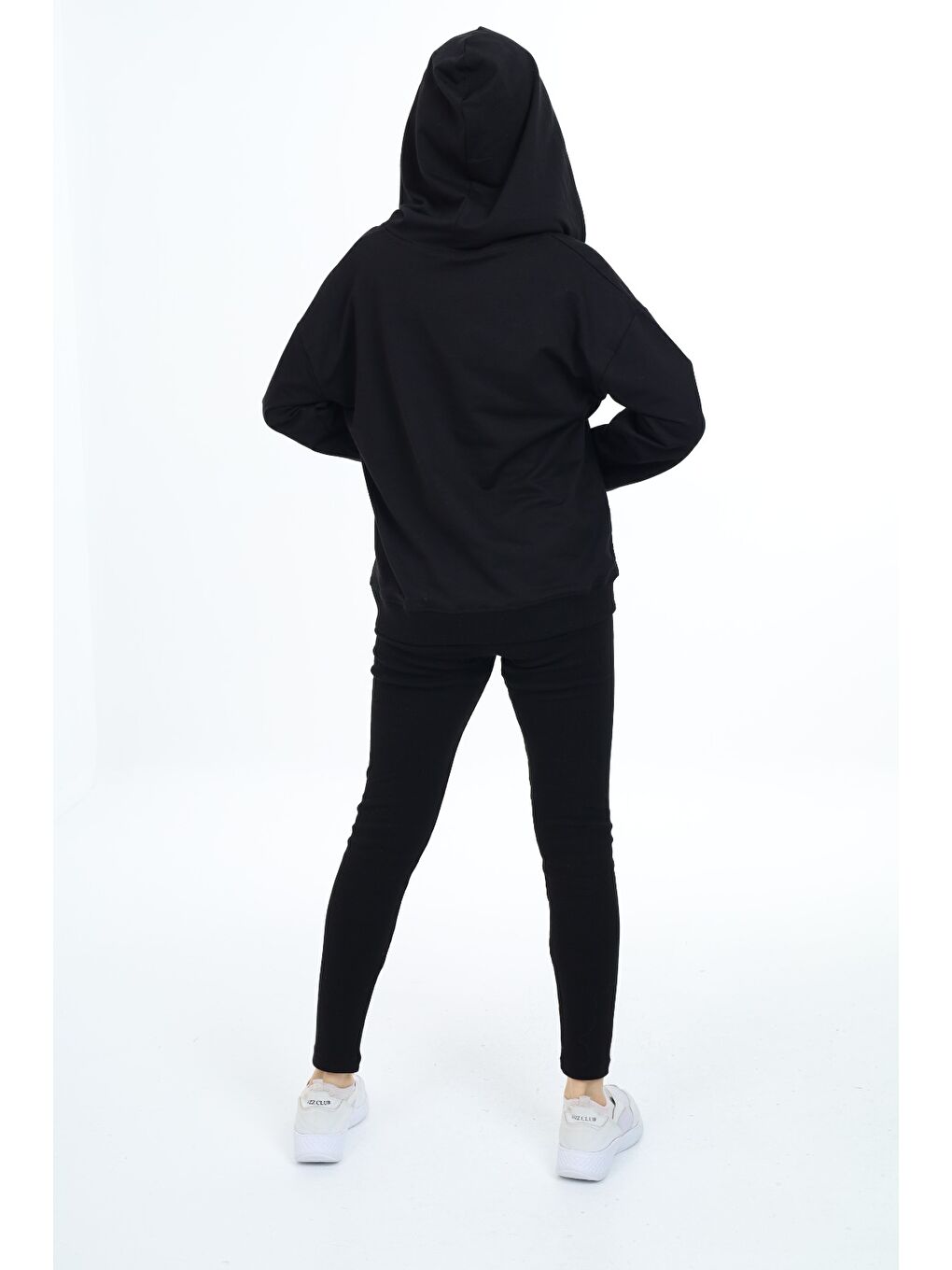 Siyah Kız Çocuk Üçlü Taytlı Takım-4