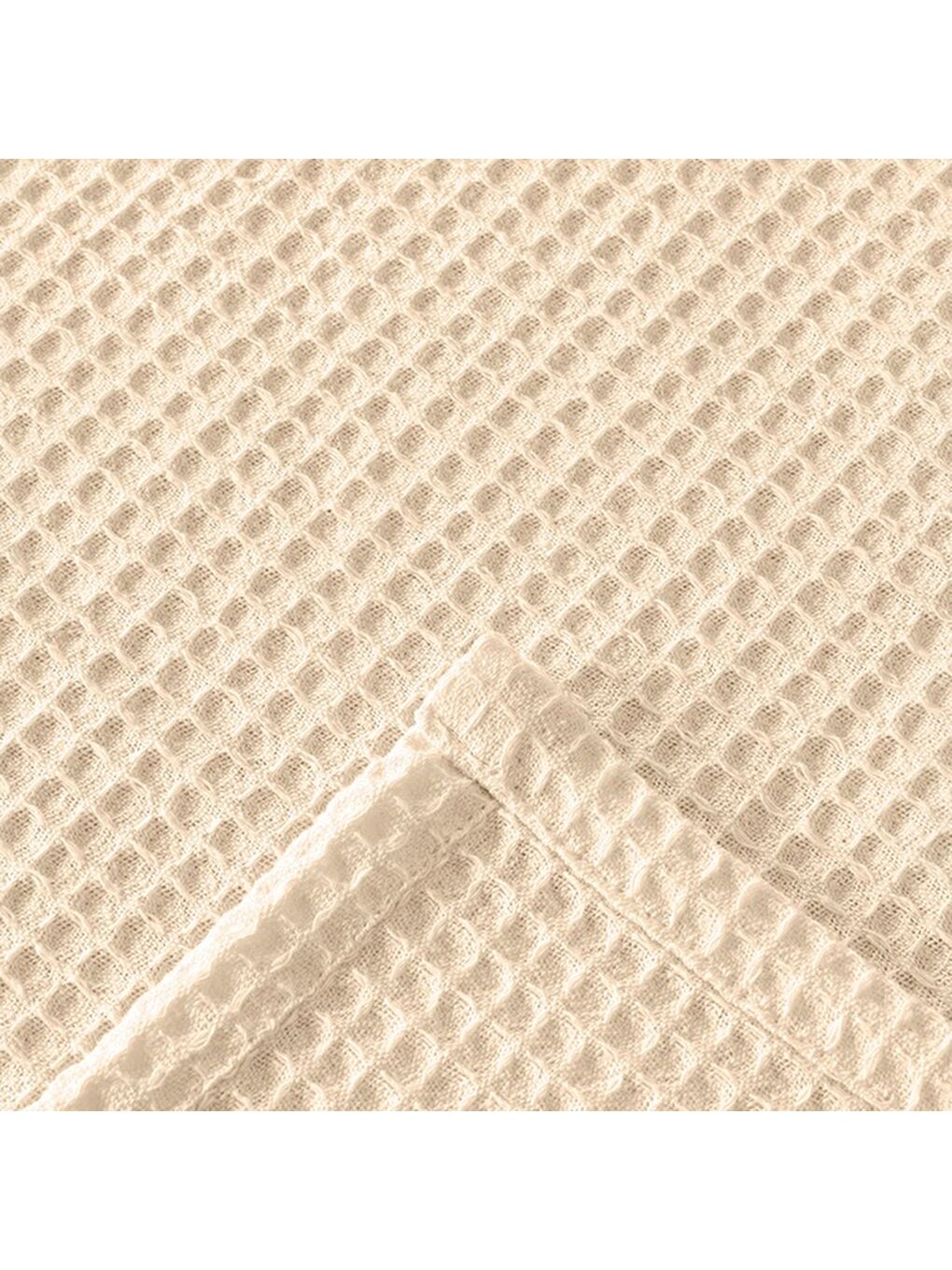 Ekru Soft Rete Tek Kişilik Pike - Krem - 160x220 cm-2