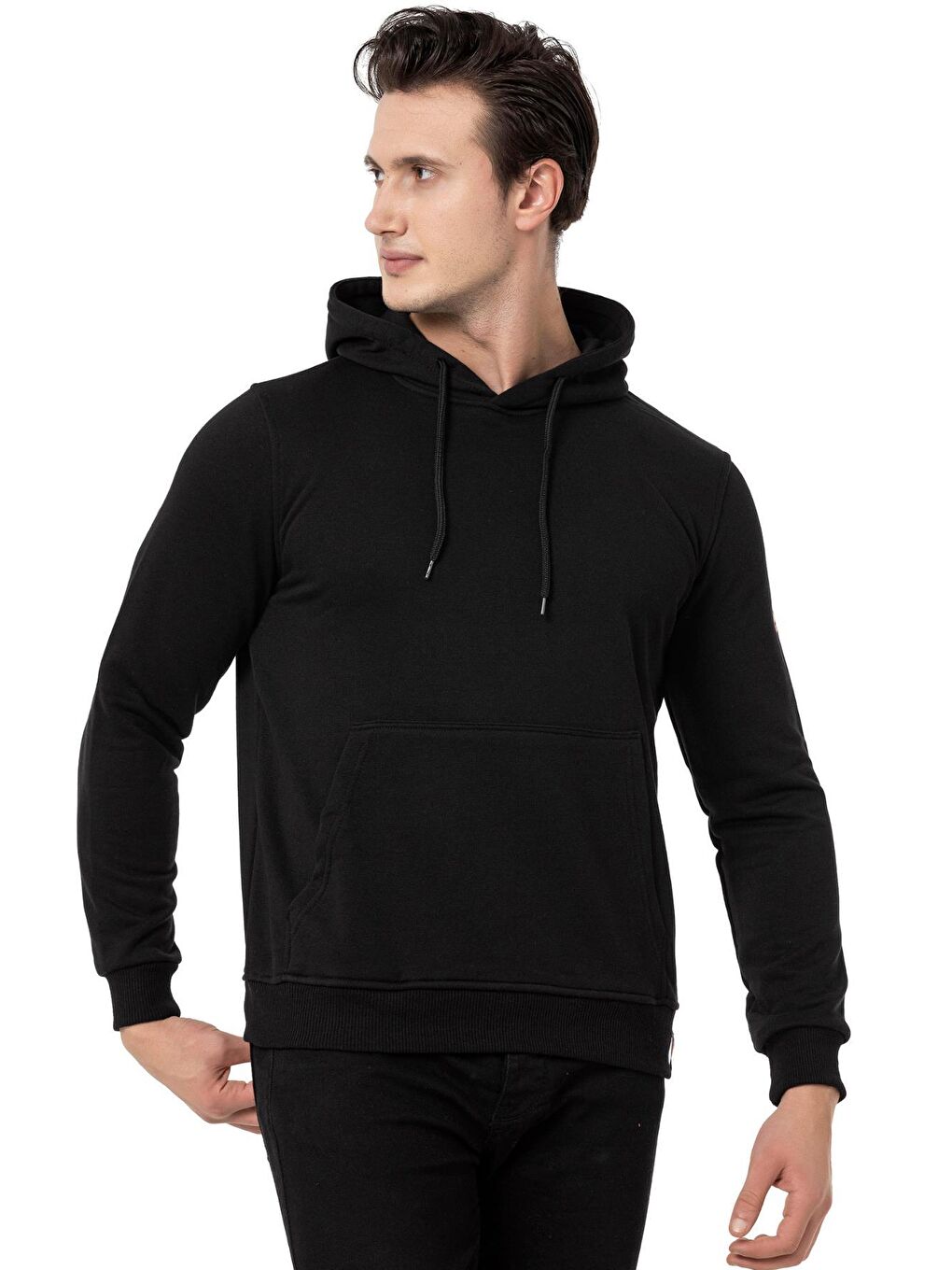 Scooter Siyah Erkek Kapüşonlu Basic Sweatshirt M1518TS - 1