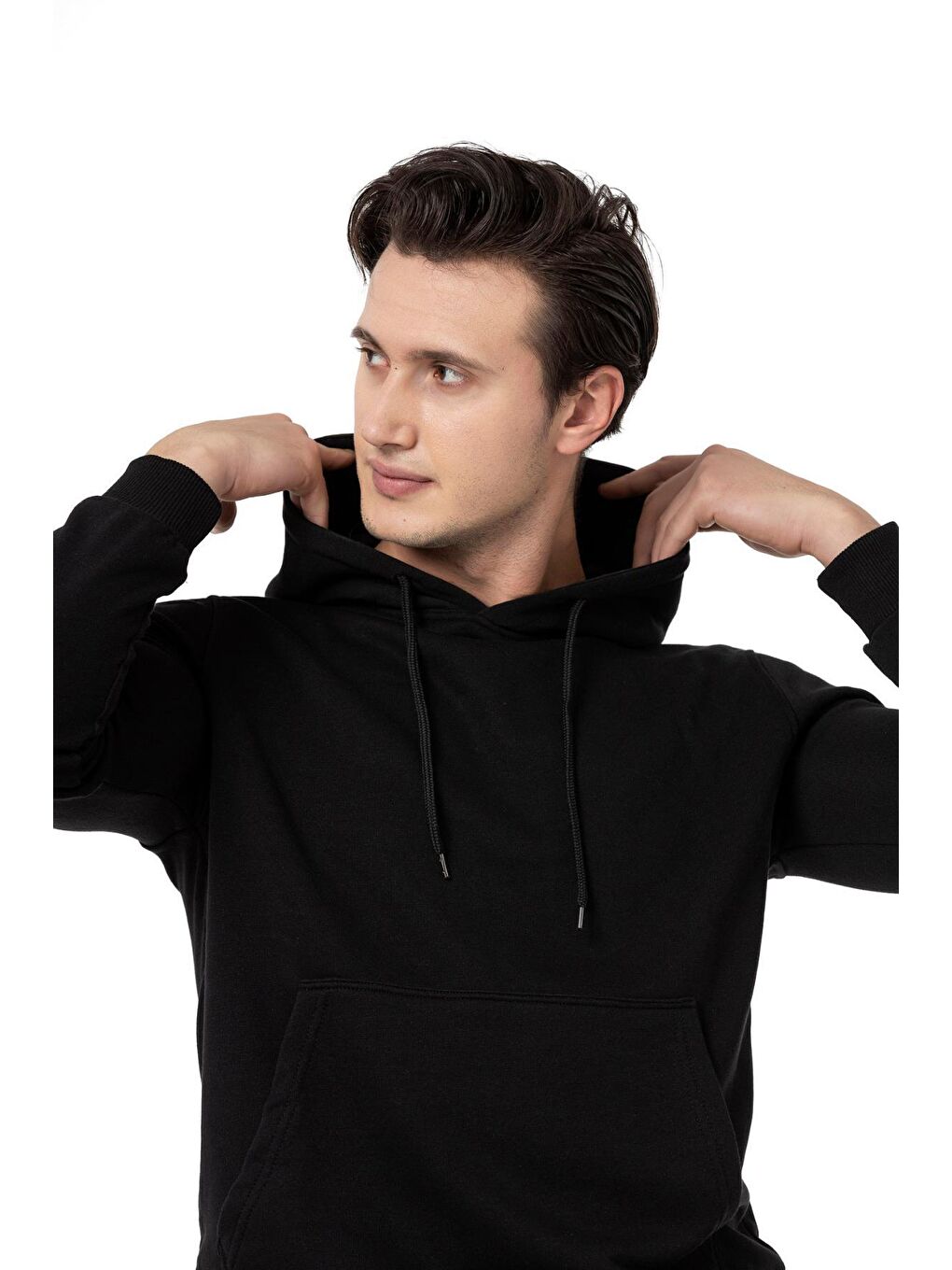 Scooter Siyah Erkek Kapüşonlu Basic Sweatshirt M1518TS - 3