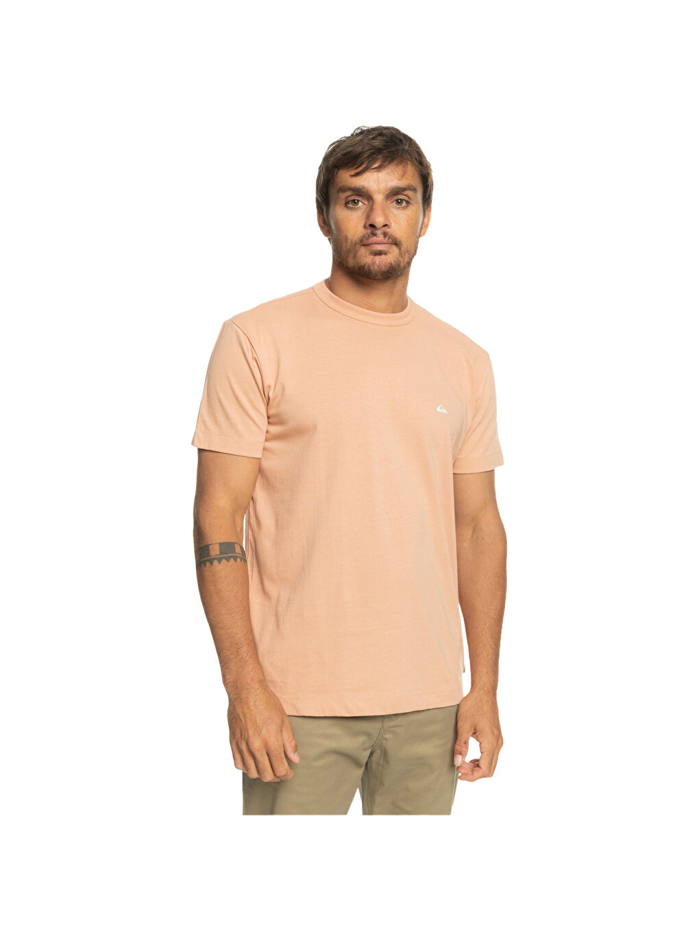 Karışık Essentials Erkek Kahverengi Tişört-1