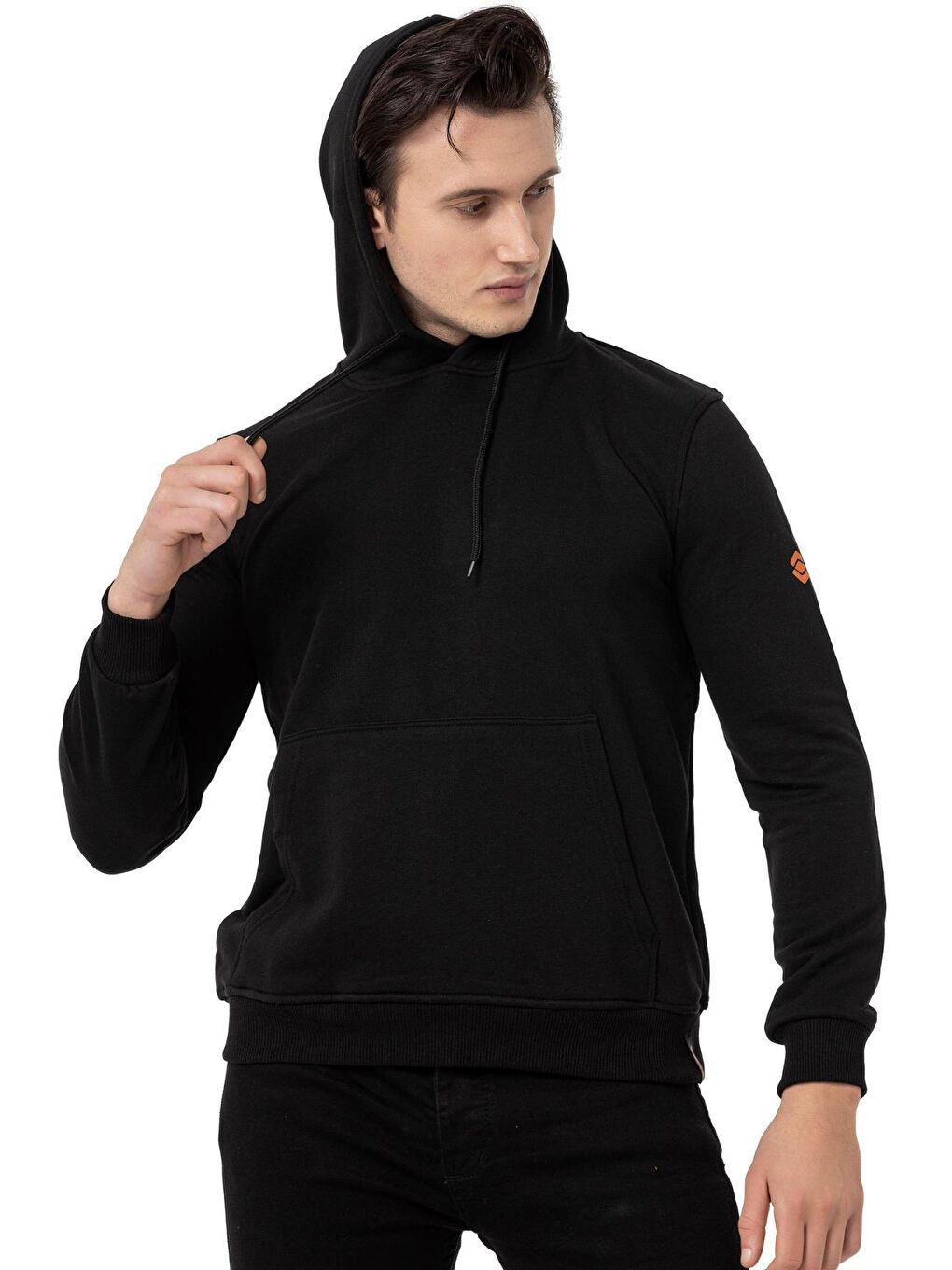 Scooter Siyah Erkek Kapüşonlu Basic Sweatshirt M1518TS - 5