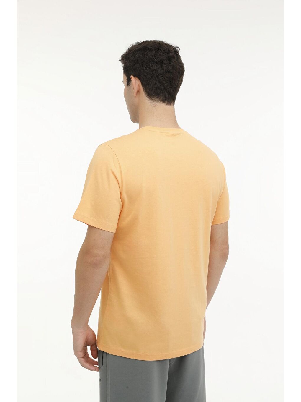 ML LANGLS 11ESCTY-120 4FX Turuncu Erkek Kısa Kol Tişört-1