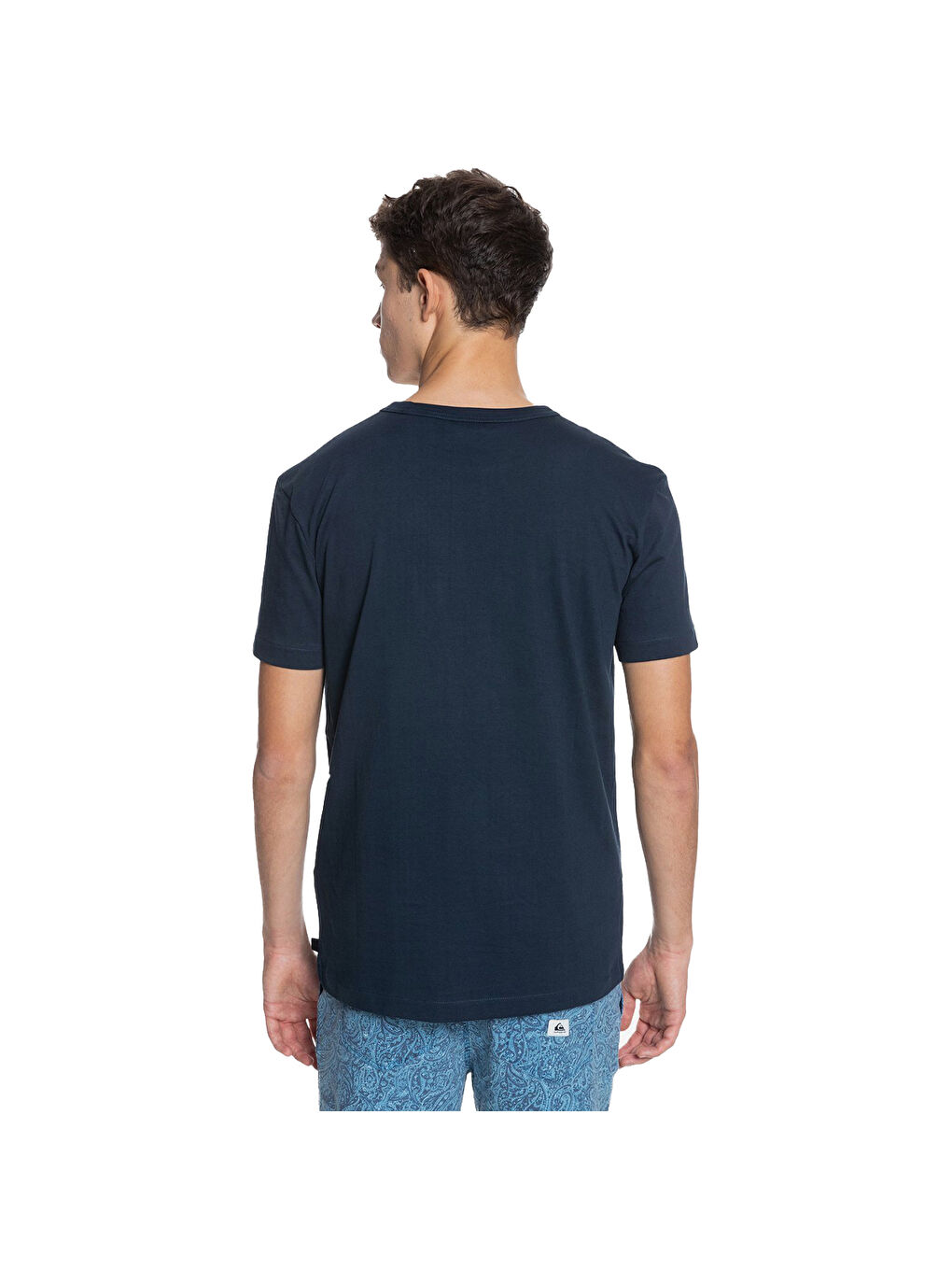 Lacivert Essentials Erkek Mavi Tişört-1