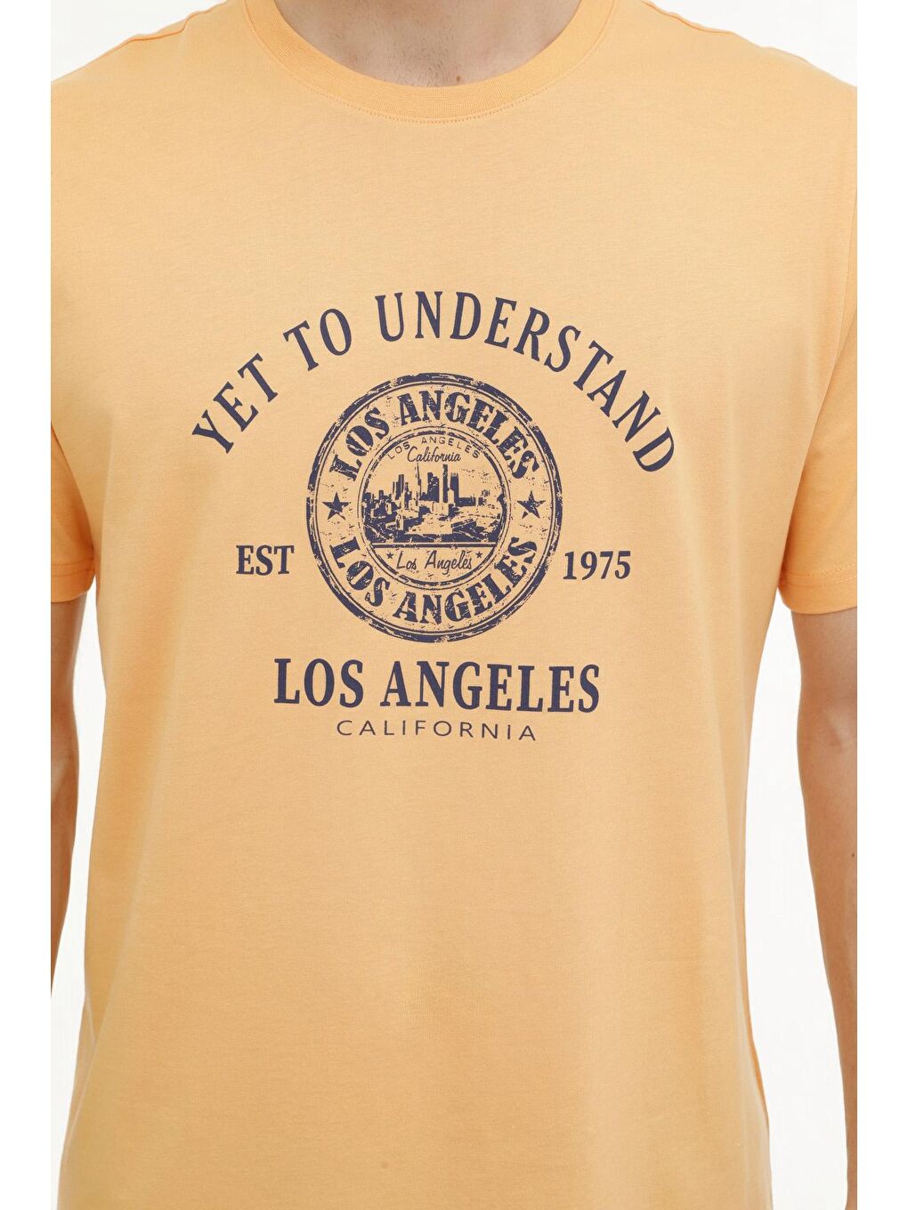 ML LANGLS 11ESCTY-120 4FX Turuncu Erkek Kısa Kol Tişört-3
