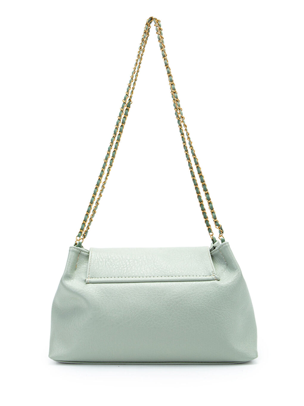 Kapaklı Zarif Tasarım Sarrah Kadın Omuz Çanta Mint Yeşili-2